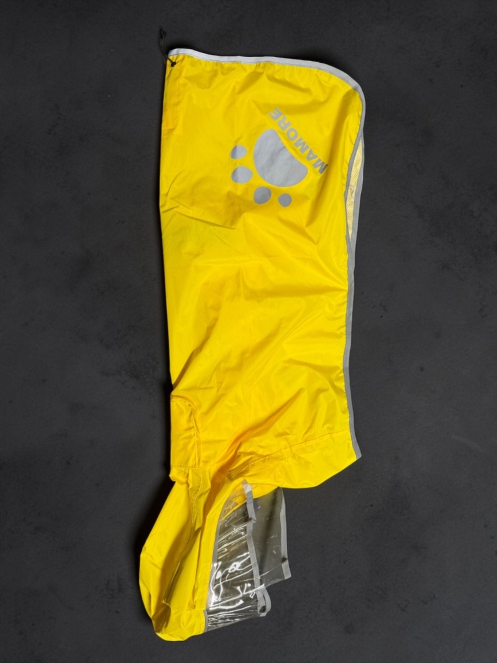 MAMORE Dog Raincoat XXL Waterproof Yellow Hooded Reflective Poncho NWOT - Picture 5 of 16